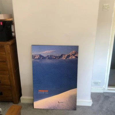Patagonia 1990 Winter Magazine Poster Kunst - Wohndeko - Wandbehang - Landschaft - Bild 1 von 3