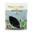 Organic Peppercorns Black 250g | BWFO | Free UK Mainland P&P