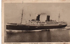 nvv 42 1933 Piroscafi CONTE ROSSO e CONTE VERDE - Lloyd Triestino.VG - FP - Imagen 1 de 2
