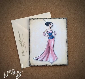 2011 muñeca de diseñador Disney tarjeta Princesa Note Mulan - Arte de Steve Thompson - Imagen 1 de 1