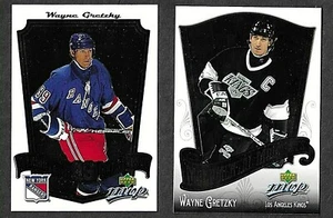 WAYNE GRETZKY 2005-06 UPPER DECK MVP INSERT LOT - MM1/TG7 - BOTH GREAT CARDS - Picture 1 of 6