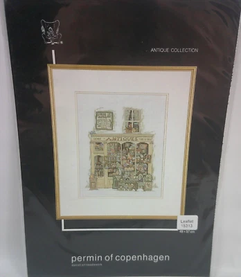 Permin of Copenhagen Antique Collection Cross Stitch Chart Antiques Shop 15313 - Image 1 of 3