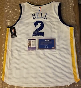 Jordan Bell Signed Golden State Warriors Jersey Ins Rookie Sig JSA-SD & Bell COA - Picture 1 of 11