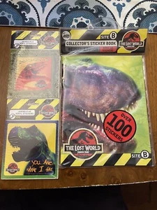 Jurassic Park The Lost World Collector’s Sticker Book with Jumbo Stickers - Picture 1 of 3