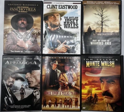 Western Movie 7 DVD Lot - Jeremiah Johnson, Outlaw Josey Wales, Appaloosa & More - Image 1 of 4