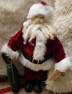 Figurina imbottita OVERLY RAKER 1989 ARTIGIANALE collezione Little St Nick - Foto 1 di 9