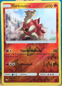 POKEMON - Noche en llamas - Tortunator - 26/147 - REVERSE HOLO - alemán - Imagen 1 de 1