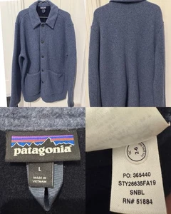 Patagonia Jacket Wool Blend Woolie Chore Coat Fleece Men’s Large - Picture 1 of 10