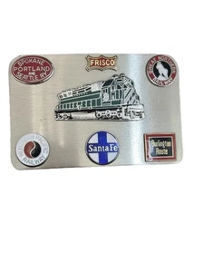 Fibbia per cintura in metallo ferrovia vintage anni 70  - Foto 1 di 4