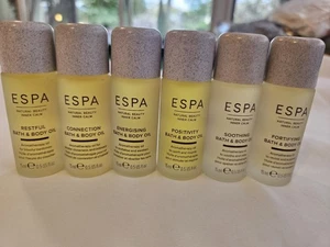 ESPA 6x Bath & Body 0il 6x 15ml Travel Size New - Picture 1 of 5