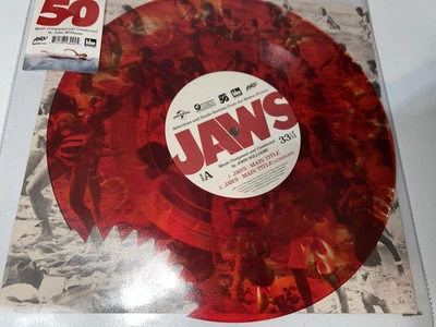 Jaws 50th Anniv Studio Rarities 10" EP record Shark Bite SHAPED RED Vinyl NEW - Image 1 of 4