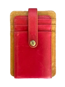 Hobo Wallet Card Holder Women’s Leather Pink - Picture 1 of 9