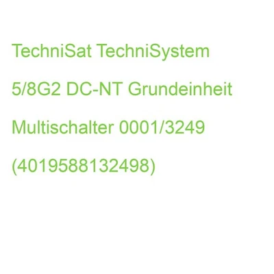 TechniSat TechniSystem 5/8G2 DC-NT Grundeinheit Multischalter 0001/3249 (4019588 - Bild 1 von 2