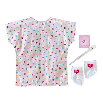 美国女孩娃娃医生医院礼服卡片袜腕带套装良好 — 第 1/4 张图片