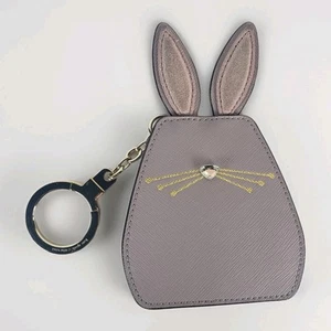 Kate Spade Bunny Rabbit Key Chain Fob Luggage Charm - Picture 1 of 5