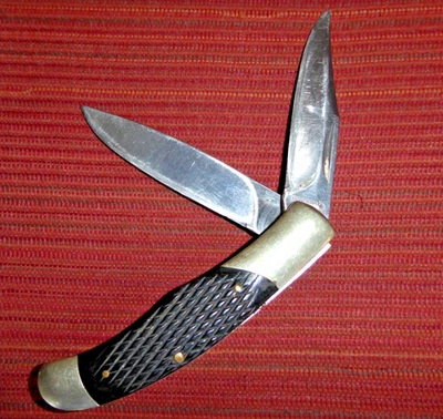 Cuchillo de Bolsillo Browning 801 2-bld Pistola de Hueso Stock De Colección Foto 1 de 4