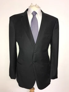 GIORGIO ARMANI - Slim Fit BLACK £2500 WOOL CASHMERE SUIT - UK 50 Reg - W42 L34 - Picture 1 of 10