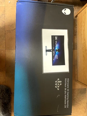 Brand New Alienware 34inch WQHD 180Hz 1ms AW3425DWM Curved Gaming Monitor - Image 1 of 3