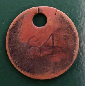 Zeche Grube Check Tally gemarkt 64 - Bild 1 von 2