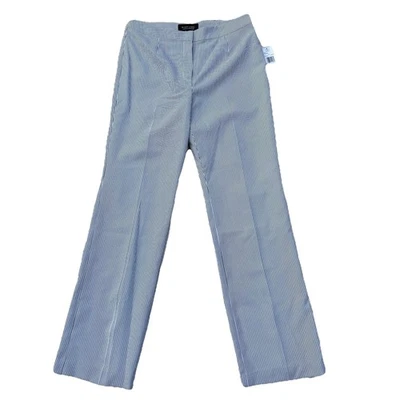 Seersucker Stripe Black Label By Evan Picone Sz 6 Dress Slacks Pants NWT Lined! - Image 1 of 4