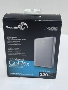 SEAGATE FreeAgent Go Flex 320GB USB 2.0 Plug & Play Portable External Hard Drive - Picture 1 of 6