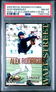 2000 ROYAL ROOKIES FUTURES WALL STREET ALEX RODRIGUEZ WALL ST PSA 9 - Picture 1 of 2