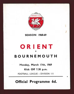 Leyton Orient v Bournemouth 1968/69 Division 3 - Picture 1 of 1