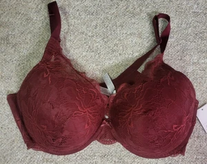 Auden Push up Plunge Coverage Underwire Bra NWT 42DDD - Picture 1 of 4