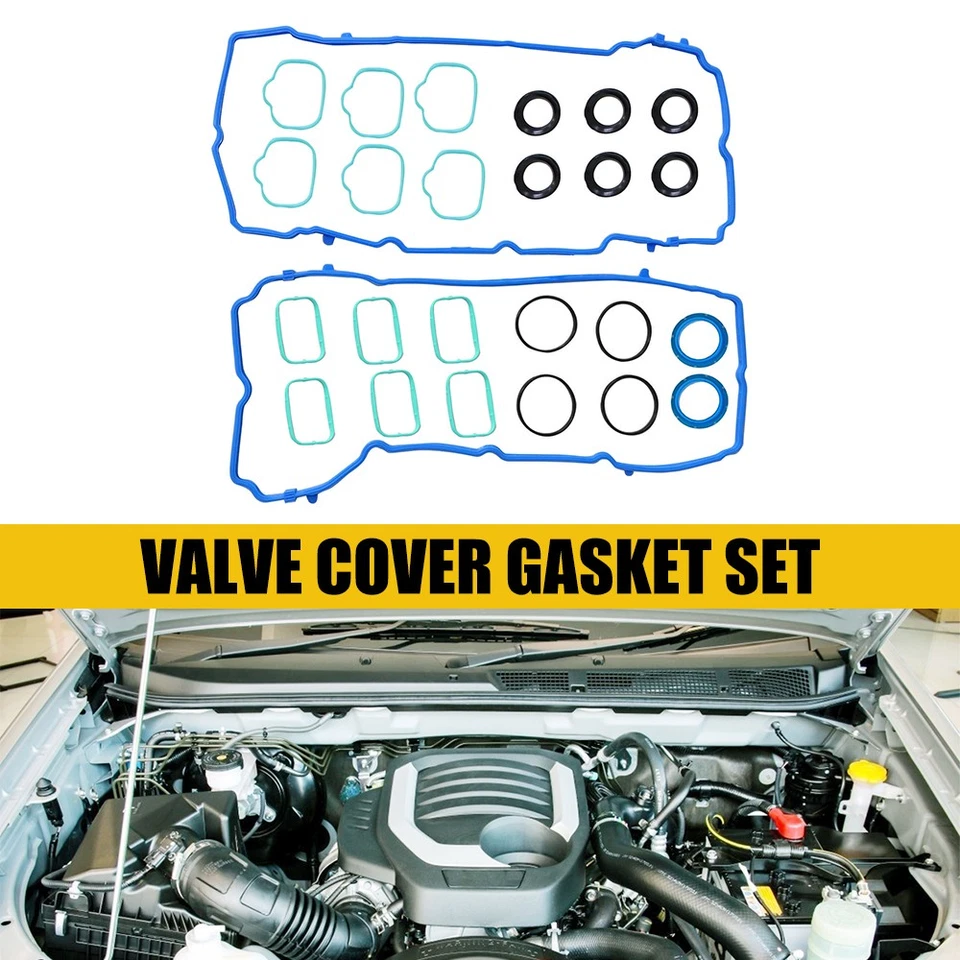 1 Set Valve Cover Seal Gasket Rubber For 2011-2014 VOLKSWAGEN ROUTAN 3.6L - Image 1 of 4