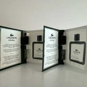 2X (2024) Lacoste Original Eau de PARFUM Sample Size .06oz/2ml Vial - Picture 1 of 3