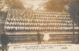 J1GBR06: 1908 RPPC/POSTKARTE, 250TH ANNIVERSARY KINGSTON, NY GRÜNDUNG - Bild 1 von 2