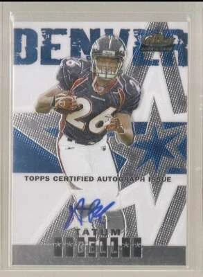 2004 Topps Finest Autographs #125 Tatum Bell RC Rookie Auto /999  - Image 1 of 2