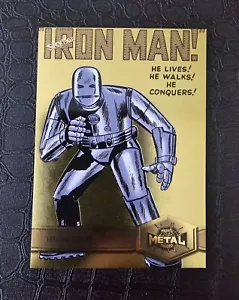Upper Deck Marvel Metal Universe Spider-Man Iron Man 2021 #136 amarillo FX - Imagen 1 de 3