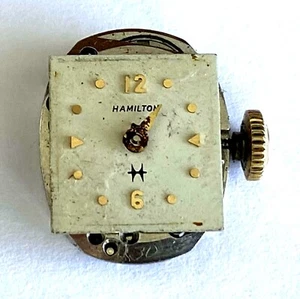 Vintage Hamilton USA 757 Mechanical Ladies Movement 22j Parts Repair Only  - Picture 1 of 11