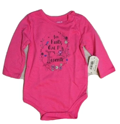 Body Arizona Jean Niña Rosa "You Really Are My Favorite" - Talla 3M - NUEVO Foto 1 de 3