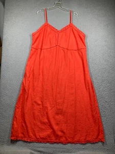 Old Navy Sommerkleid Damen Plus 4X Orange Leinenmischung Babydoll Beachy Coastal - Bild 1 von 14