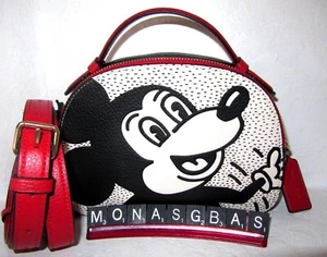 Coach C7234 x Keith Haring Disney Mickey Mouse Serena Umhängetasche Tasche Neu mit Etikett $ 378 - Bild 1 von 11