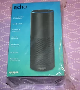 BRAND NEW Amazon Echo - Black - Picture 1 of 8