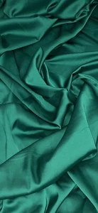 Tela satinada verde Charmeuse 58"" precio por metro - Imagen 1 de 2