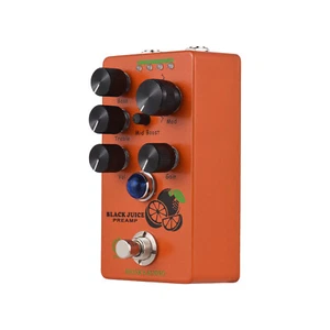 MOSKYAUDIO BLACK JUICE Guitar Preamp Overdrive Effects Pedal True Bypass N5M2 - Picture 1 of 9