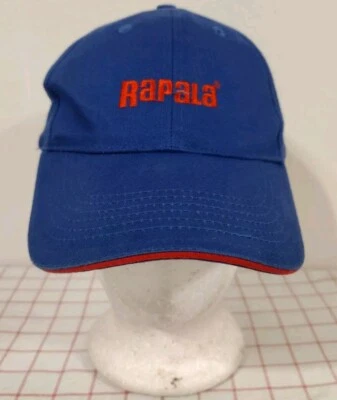 Rapala Cap Hat Blue Mens Adjustable Strapback Embroidered Lures Tackle Fishing - Image 1 of 4