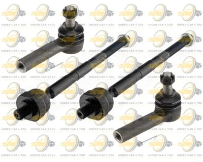 Front Kit Inner Outer Tie Rods Fit Jeep Commander Limited 4.7L Sport 3.7L 5.7L - Image 1 of 4