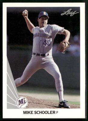 1990 Leaf #258 Mike Schooler - Image 1 of 2