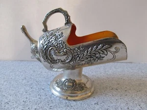 Vintage FB Rogers Silver Plated Sugar Scuttle and Scoop - Picture 1 of 11