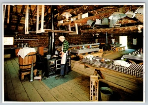 Forest History Center Grand Rapids Minnesota Cookshack Logging Vintage Postcard - Picture 1 of 2