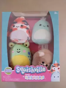 Squishmallows Squishville Frog, kai fish, turtle, beaver 2inch Pond Squad - Picture 1 of 2
