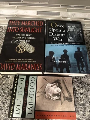 Vietnam Book Lot Once Upon a Distant War Correspondents Good Bye Fussel Mariness - Imagem 1 de 4