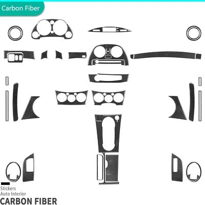 Kits completos de molduras interiores de fibra de carbono real de 42 piezas para Mitsubishi Eclipse 2006-2012 Foto 1 de 4