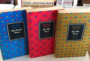 Carl Sandburg’s Abraham Lincoln Box Set 3 Volumes 1967 with Box Slip-Cover - Bild 1 von 19