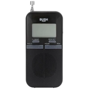 Bush Personal FM/AM tuner Radio With LCD Screen Black -UK - Picture 1 of 2